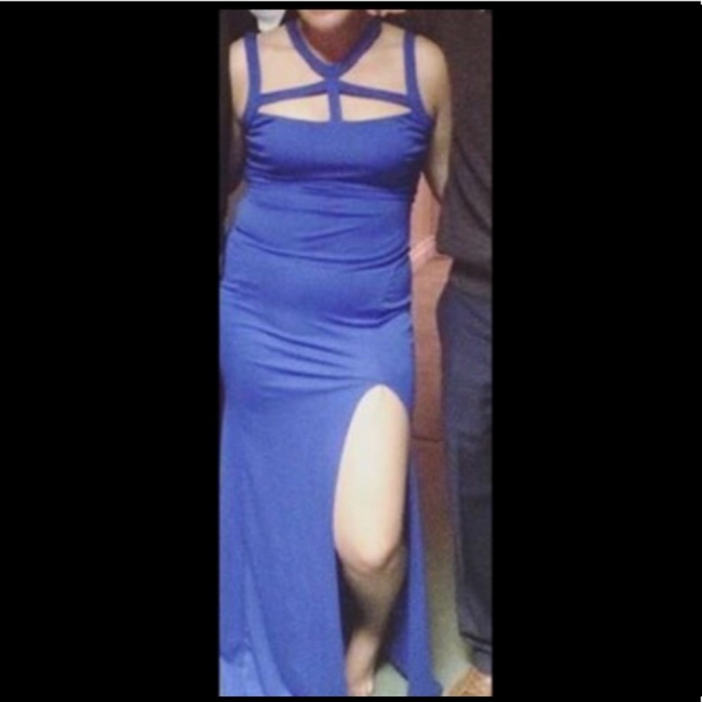 Royal blue formal dress